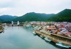 レトロな古道魚まち